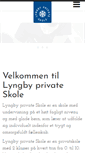 Mobile Screenshot of lyngby-private-skole.dk