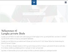Tablet Screenshot of lyngby-private-skole.dk